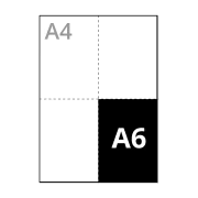 A6 105 x 148 mm
